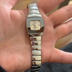 Silver and White Smartwatch with Sleek Design